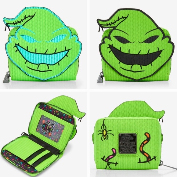 Loungefly Handbags - NWT Green Oogie Boogie Nightmare Before Christmas Glow In The Dark Wallet